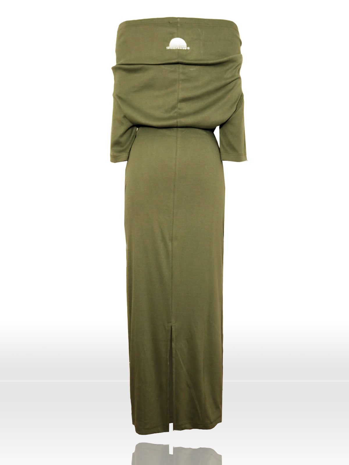 UPSIDE DOWN DRESS KHAKI / TIGHT FIT