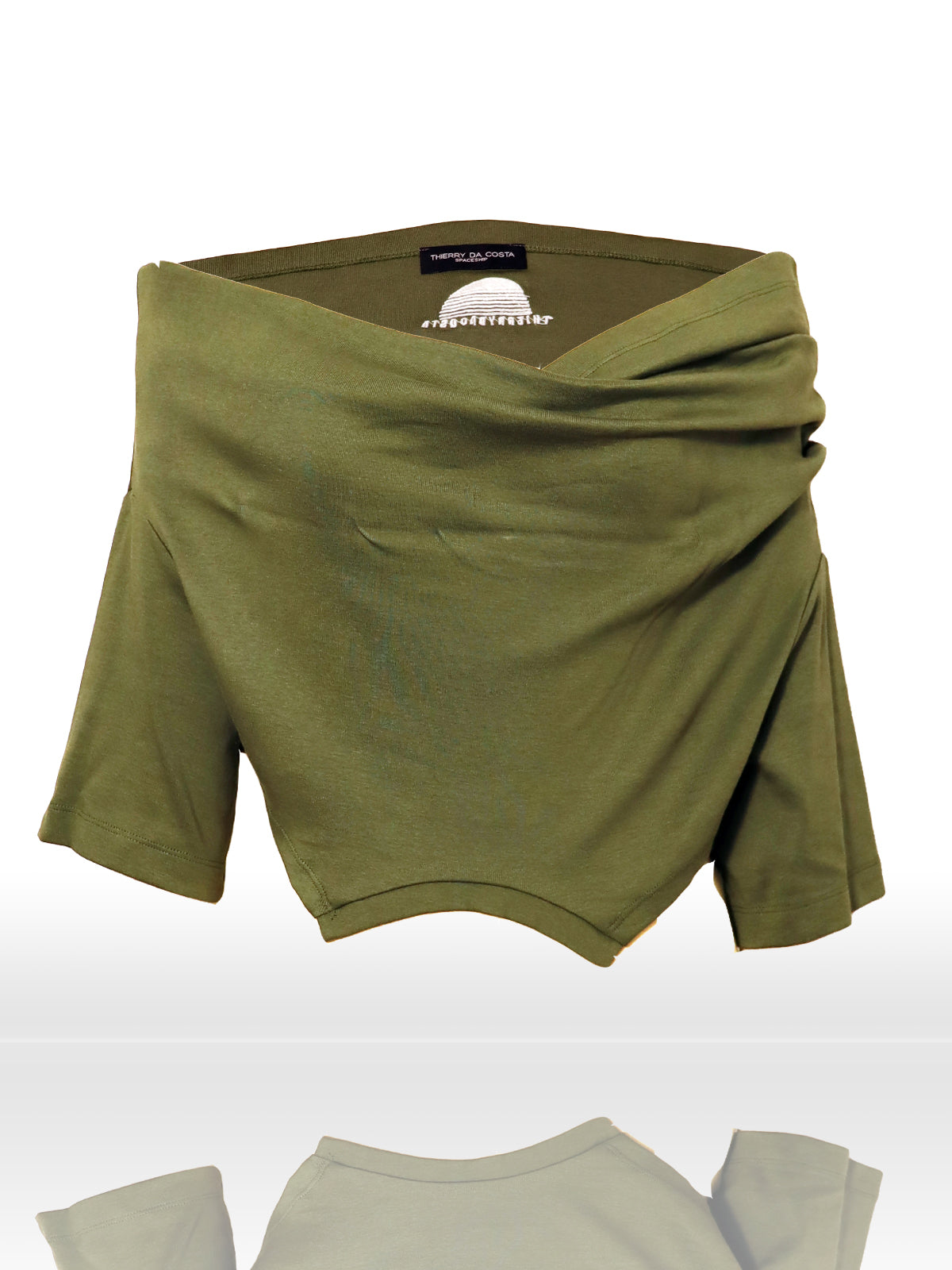 UPSIDE DOWN TSHIRT KHAKI / TIGHT FIT