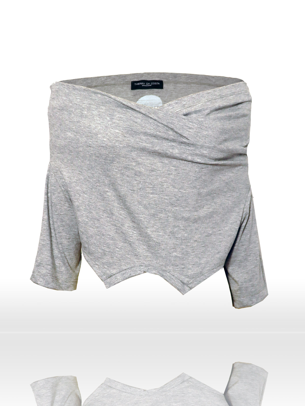 UPSIDE DOWN TSHIRT GRIS / TIGHT FIT